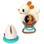Игрушка-погремушка "ОЗОРНОЙ ЗАЙКА" BABY YOU BONDIBON, на присоске, пластм., BOX