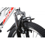 Велосипед NOVATRACK 20" SHARK белый, сталь, 6-скор, Microshift/Power, V-brake