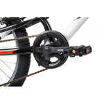 Велосипед NOVATRACK 20" SHARK белый, сталь, 6-скор, Microshift/Power, V-brake