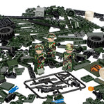 Конструктор Bondibon, Военный Десант, Зенитная установка, 450 дет., BOX