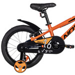 Велосипед NOVATRACK 16" EXTREME алюм., оранжевый, полная защ.цепи, V-brake, короткие крылья, полная