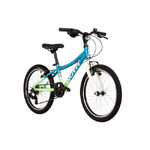 Велосипед NOVATRACK 20" KATRINA, алюм., голубой-салатовый, 6-скор, Shimano/Microshift  V-brake