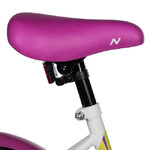 Велосипед NOVATRACK 14" TWIST белый, тормоз нож, крылья корот, полная защ.цепи, корзина
