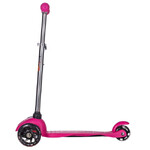 Самокат Novatrack Disco-kids Basic, колеса 120x76мм, розовый