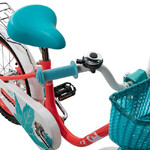Велосипед NOVATRACK 16" MAPLE, неон розовый, полная защита цепи, тормоз нож.,крыл, багажн, пер.кор