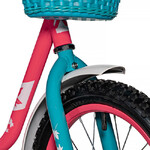 Велосипед NOVATRACK 18" MAPLE, неон розовый, полная защита цепи, тормоз нож.,крылья, багажник, перед
