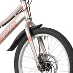 Велосипед NOVATRACK 20" ALICE пыльная роза,  стальная рама, 6 скор., Shimano TY21/Microshift TS38, д