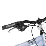 Велосипед NOVATRACK 20" RACER серый,  стальная рама, 6 скор., Microshift MS21/Microshift TS38, V- br