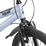 Велосипед NOVATRACK 20" RACER серый,  стальная рама, 6 скор., Microshift MS21/Microshift TS38, V- br