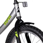 Велосипед NOVATRACK 18" VECTOR серебристый, тормоз нож, крылья, багажник, полная защ.цепи