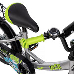 Велосипед NOVATRACK 18" VECTOR серебристый, тормоз нож, крылья, багажник, полная защ.цепи