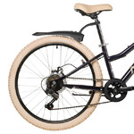 Велосипед NOVATRACK 24" JENNY сталь 12'', тёмно-фиолетовый, 6 скор. TY21/TS-38/SG-6S, диск.торм STG