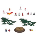 Новогодний набор BONDIBON. Деревянная ёлочка 3D с игрушками, высота 22.5см