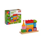 Игр. дерев., логическая пирамида, Сказочный Замок, Bondibon, BOX 18,5х15х6 см., арт. TKB496