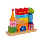 Игр. дерев., логическая пирамида, Сказочный Замок, Bondibon, BOX 18,5х15х6 см., арт. TKB496