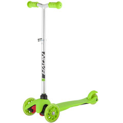 Самокат Novatrack Disco-kids Basic для детей, свет.колеса PU пер.120*24  задн.76*24мм, эргоно